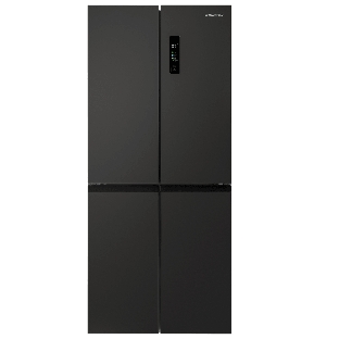Холодильник Maunfeld MFF192NFSB01 Inverter черная сталь трехкамерный 334/184л морозилка снизу, No Frost, Side by Side