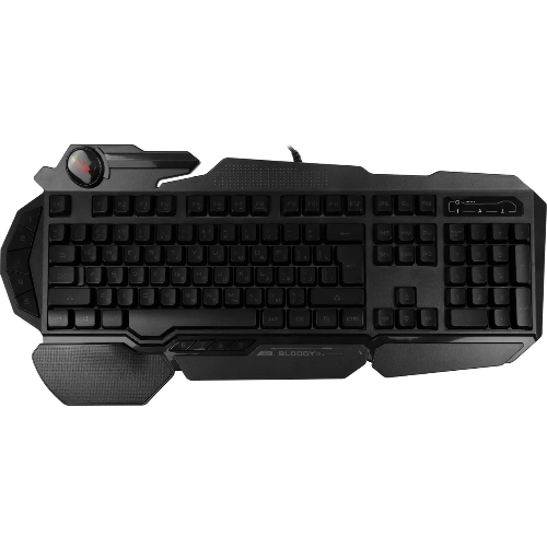 Клавиатура проводная A4Tech Bloody B310N черный USB Multimedia for gamer LED (подставка для запястий) (B310N)
