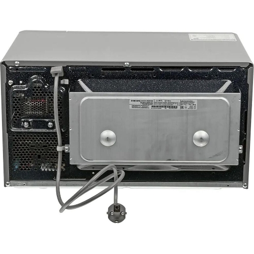 Микроволновая печь Samsung MG23K3515AS/BW серебристый/черный, 23 л, 800 Вт, переключатели - кнопки, поворотный механизм