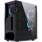 Корпус PowerCase Mistral Z4 Mesh LED, Midi-Tower, чёрный, 4 x 120 мм