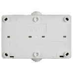 Розетка 2-я IEK ERS22-K01-16-54-DC ОП Форс РСб22-3-ФБ 16А IP54 с заземл. защ. шторки белый