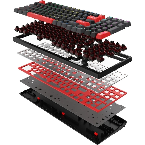 Клавиатура проводная A4Tech Bloody S98 (S98 RED) USB черный/красный