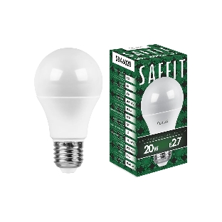 Лампа светодиодная SAFFIT SBA6020 (55014) 20Вт Е27 белый