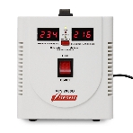 Стабилизатор напряжения Powerman AVS 2000D (2000ВА,15А,КПД 98%,циф. индикация вх./вых. напряж.) белый