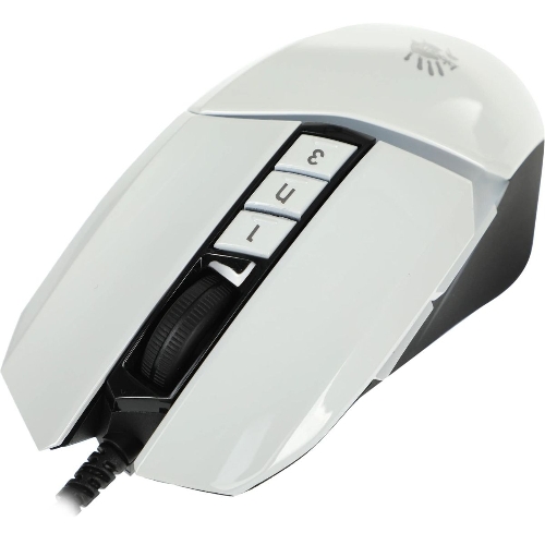 Мышь проводная A4Tech Bloody W60 Max белый, 10000 dpi, USB, кнопки - 10