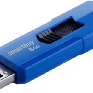 Флешка USB Smartbuy STREAM Blue (SB8GbST-B), 8Gb, USB 2.0, R/W 25/15, синий/черный