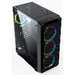 Корпус PowerCase Mistral Z4 Mesh LED, Midi-Tower, чёрный, 4 x 120 мм