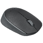 Мышь беспроводная Logitech M170 черный/темно-серый, 1000 dpi, радиоканал, USB, кнопки - 3
