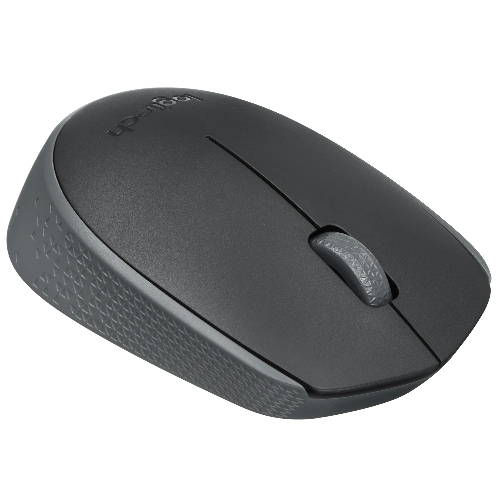 Мышь беспроводная Logitech M170 черный/темно-серый, 1000 dpi, радиоканал, USB, кнопки - 3