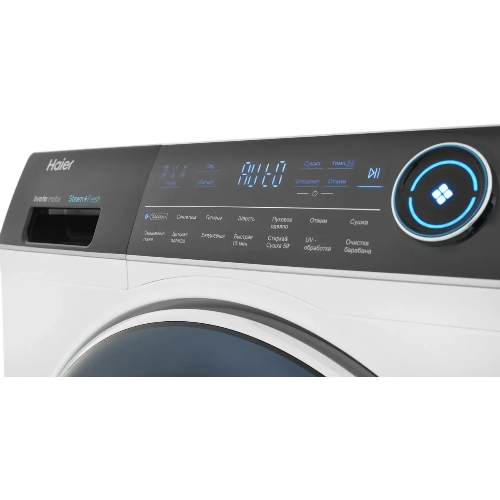 Стиральная машина Haier HWD80-BP14979 белый, загрузка фронтальная 8 кг, 5 кг - сушка, 1400 об/мин, класс: B