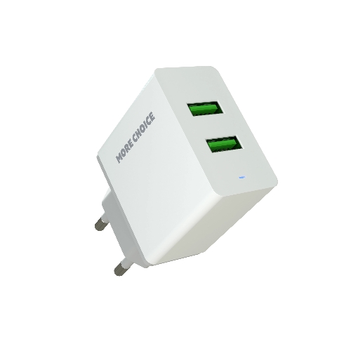 Сетевое зарядное устройство MORE CHOICE (4610196409004) NC11 СЗУ 2USB 2.4A белый белый