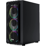 Корпус PowerCase Mistral Z4 Mesh LED, Midi-Tower, чёрный, 4 x 120 мм