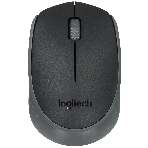 Мышь беспроводная Logitech M170 черный/темно-серый, 1000 dpi, радиоканал, USB, кнопки - 3