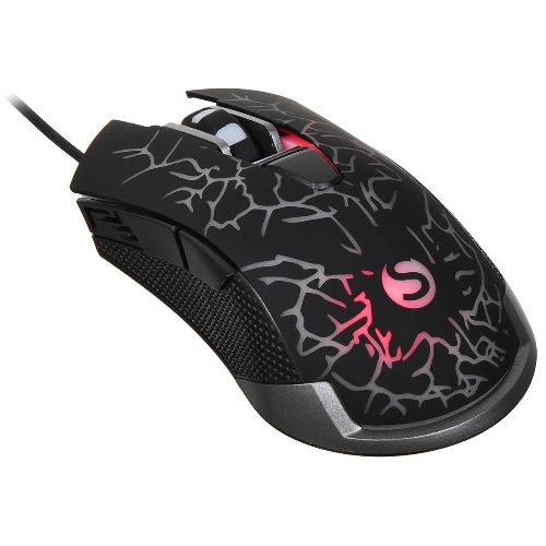 Мышь проводная SunWind SW-M705G черный, 3600 dpi, USB, кнопки - 6
