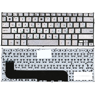 Клавиатура для ноутбука Asus UX21E серебристая