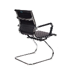 Кресло Бюрократ CH-883-LOW-V/BLACK черный, экокожа, 120 кг, механизм качания, низкая спинка