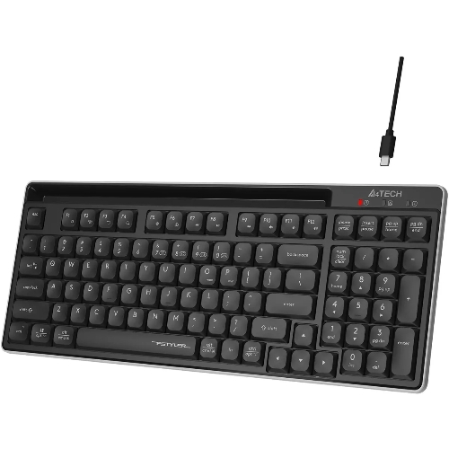Клавиатура беспроводная A4Tech Fstyler FBX70C, USB, Bluetooth/Радиоканал, черный