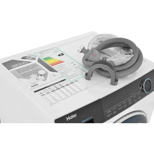 Стиральная машина Haier HWD80-BP14979 белый, загрузка фронтальная 8 кг, 5 кг - сушка, 1400 об/мин, класс: B