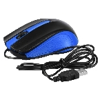 Мышь проводная Acer OMW011 черный/синий, 1200 dpi, USB, кнопки - 3