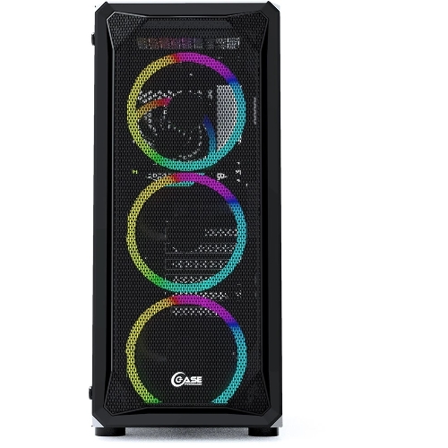 Корпус PowerCase Mistral Z4 Mesh LED, Midi-Tower, чёрный, 4 x 120 мм