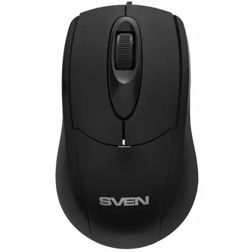 Мышь проводная SVEN RX-110 черный, 1000 dpi, USB, кнопки - 3