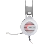 Гарнитура Oklick HS-L300G белый, проводная, 3.5 мм, подсветка