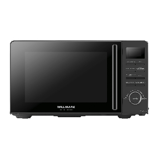 Микроволновая печь Willmark WMO-205DB черный, 20 л, 700 Вт, переключатели - кнопки, поворотный механизм