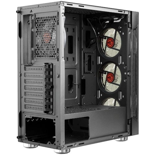 Компьютерный корпус Ginzzu CL280 FAN 12CM RGb*4 USB3.0 Window