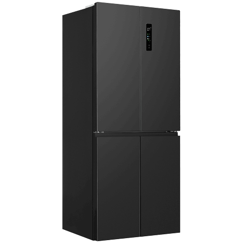 Холодильник Maunfeld MFF192NFSB01 Inverter черная сталь трехкамерный 334/184л морозилка снизу, No Frost, Side by Side