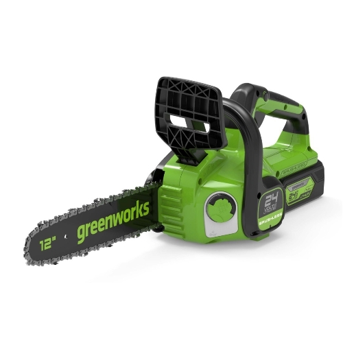 Цепная пила аккумуляторная GreenWorks GD24CS30K4, 24V, 30 см, бесщеточная, c АКБ 4 Ач и ЗУ (2007007UB)