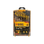 Набор сверл по металлу Denzel 1-10 мм, Р6М5К8-TiN, Golden Tip, 19 шт