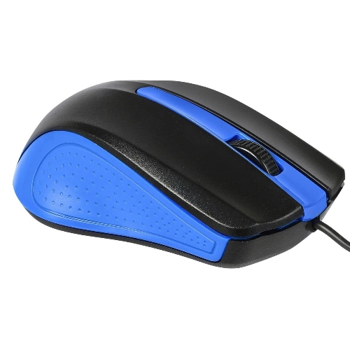 Мышь проводная Acer OMW011 черный/синий, 1200 dpi, USB, кнопки - 3
