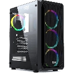 Корпус PowerCase Mistral Z4 Mesh LED, Midi-Tower, чёрный, 4 x 120 мм