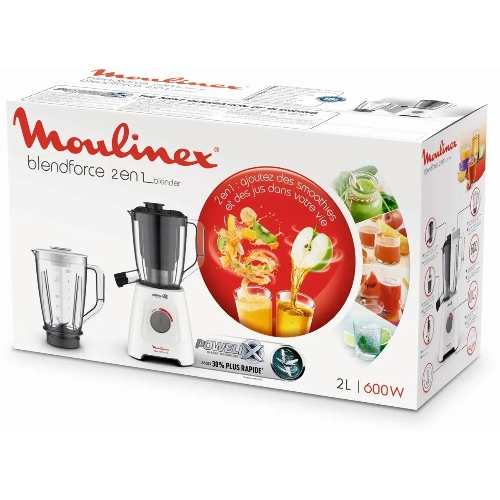 Блендер стационарный Moulinex Blendforce LM42Q110 600 Вт, белый