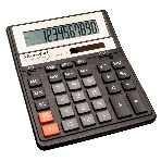 Калькулятор настольный Silwerhof SH-888X-12 черный 12-разр.