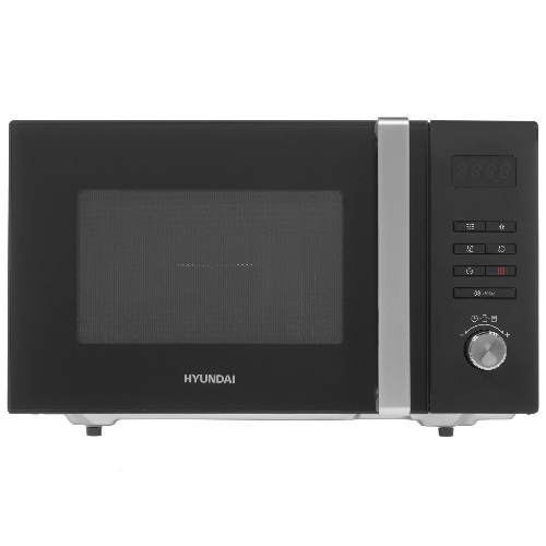 Микроволновая печь Hyundai HYM-M2062 черный, 23 л, 800 Вт, переключатели - кнопки, поворотный механизм