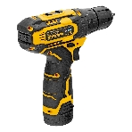 Дрель-шуруповерт Denzel CDQ-12, 12 В, 1,5 Ач, 30 Нм, щеточный
