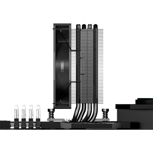 Устройство охлаждения (кулер) PcCooler RT400 BK Soc-AM5/AM4/1200/1700/1851 черный 4-pin 32dB Al+Cu 230W Ret (RT400-BKNWXX-GL)