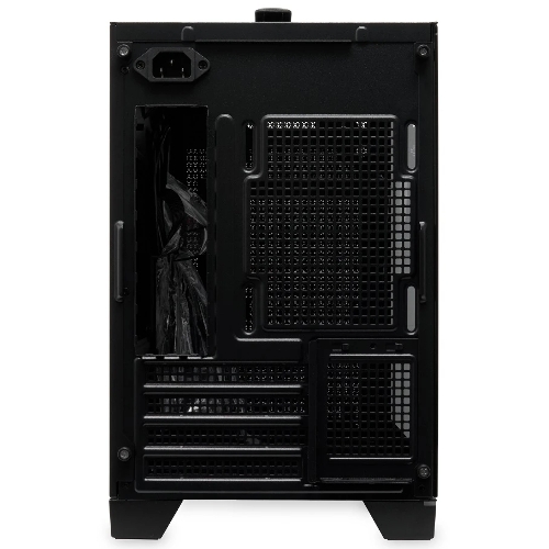 Компьютерный корпус без блока питания Case HSPD M211, Mesh Mini-tower, Black, TG, 0.7 SPCC, no fans,mATX, mITX, 175/330/150мм, 2x2.5