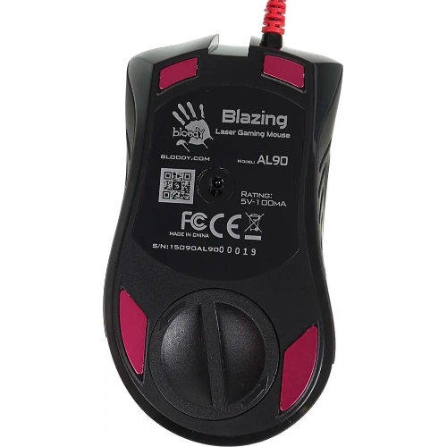 Мышь проводная A4Tech Bloody AL90 Blazing черный, 12000 dpi, USB, кнопки - 8