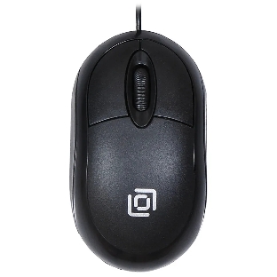 Мышь проводная Oklick 105S черный, 800 dpi, USB, кнопки - 3