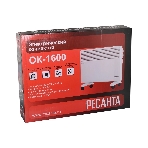 Конвектор электрический Ресанта ОК-1600 белый, 1600 Вт, 20 м2, термостат
