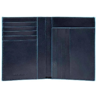 Кошелек мужской Piquadro Blue Square PU1393B2/BLU2, натур.кожа, темно-синий