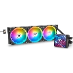 Система жидкостного охлаждения Thermaltake MAGFloe 420 Ultra ARGB Soc-AM5/AM4/1200/1700/1851 черный 4-pin 34.5dB Al+Cu LCD Ret (CL-W451-PL14SW-A)