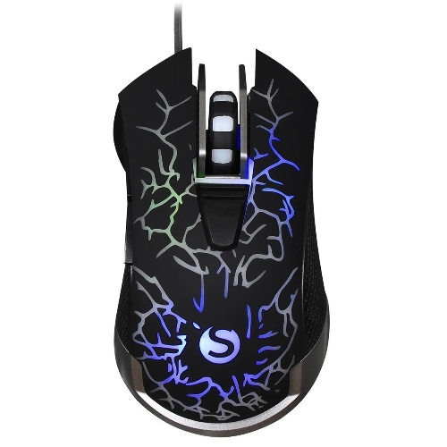Мышь проводная SunWind SW-M705G черный, 3600 dpi, USB, кнопки - 6