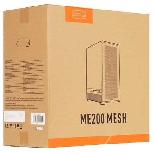 Компьютерный корпус PCCooler ME200 MESH WH, Mesh Full Tower, белый, TG, SPCC, 3x120мм ARGb E-ATX, ATX, mATX, mITX 180/380/220мм 4x2.5
