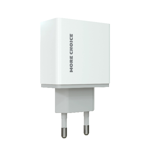 Сетевое зарядное устройство MORE CHOICE (4610196409004) NC11 СЗУ 2USB 2.4A белый белый