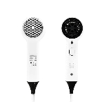 Фен Puff 1201B белый, 1200 Вт, с доп. розеткой