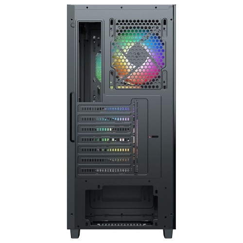 Компьютерный корпус ACD Citadel 106 ATX, черный, USB 3.0x1, USBx2+HD audio,1x12см ARGb rear+2x14см ARGb front,TG