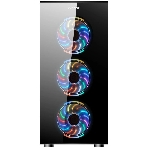 Компьютерный корпус Ginzzu CL280 FAN 12CM RGb*4 USB3.0 Window